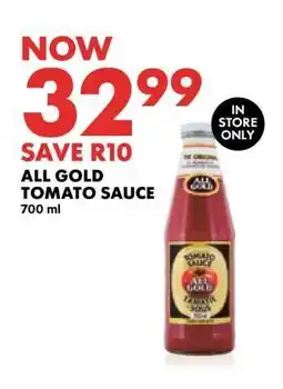 Woolworths ALL GOLD Tomato Sauce offer