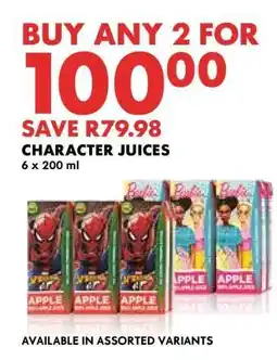 Woolworths Character Juices offer