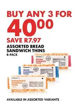 Woolworths Assorted Bread Sandwich Thins offer