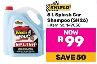 Game Shield Splash Car Shampoo offer