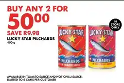 Woolworths LUCKY STAR PILCHARDS offer
