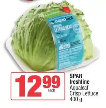 Spar SPAR freshline Aqualeaf Crisp Lettuce 400 g offer