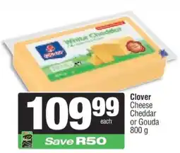 Spar Clover Cheese Cheddar or Gouda 800 g offer