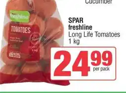 Spar SPAR freshline Long Life Tomatoes 1 kg offer