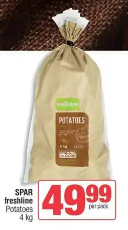Spar SPAR freshline Potatoes 4 kg offer