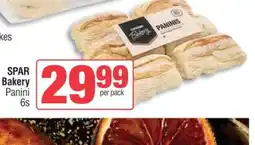 Spar SPAR Bakery Panini 6s offer
