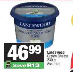 Spar Lancewood Cream Cheese offer