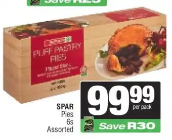 Spar SPAR Pies 6s Assorted offer