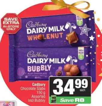 Spar Cadbury Chocolate Slabs offer