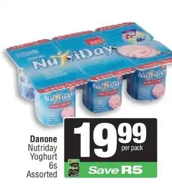 Spar Danone Nutriday Yoghurt 6s Assorted offer