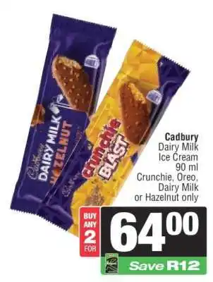 Spar Cadbury Dairy Milk Ice Cream offer