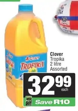 Spar Clover Tropika 2 litre Assorted offer