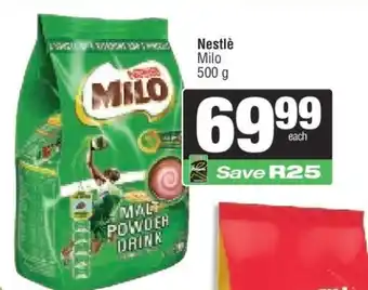 Spar Nestlé Milo 500 g offer