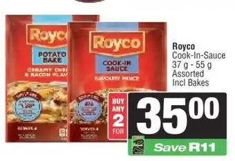 Spar ROYCO COOK-IN SAUCE offer