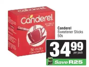 Spar Canderel Sweetener Sticks 50s offer
