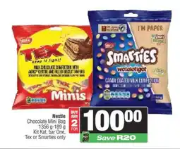 Spar Nestlé Chocolate Mini Bag offer