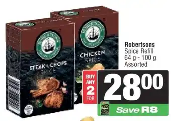 Spar Robertsons Spice Refill offer