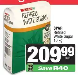 Spar SPAR Refined White Sugar 10 kg offer