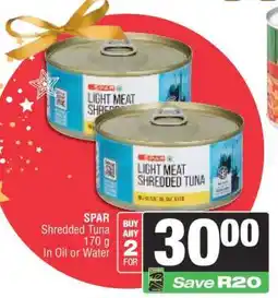 Spar SPAR Shredded Tuna offer