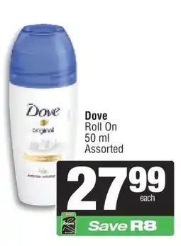 Spar Dove Roll On offer
