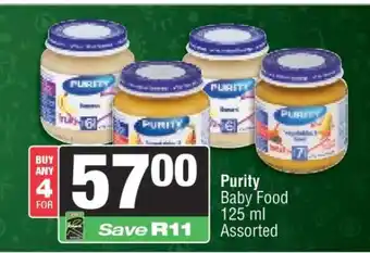 Spar Purity Baby Food offer