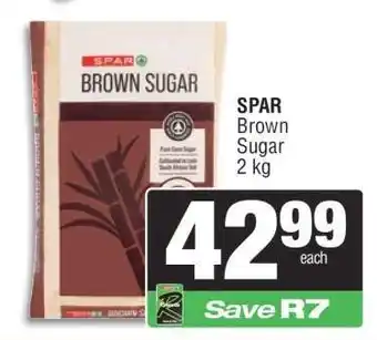 Spar SPAR Brown Sugar 2 kg offer