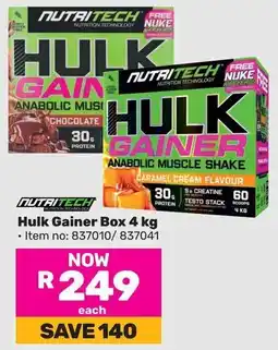 Game Nutritech Hulk Gainer Box offer