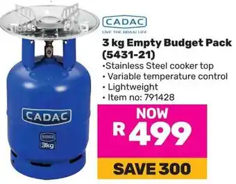 Game CADAC Empty Budget Pack offer