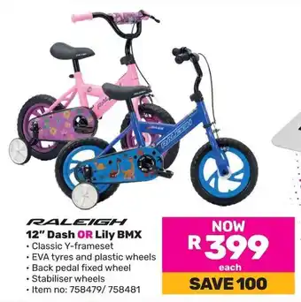 Game RALEIGH 12" Dash OR Lily BMX offer
