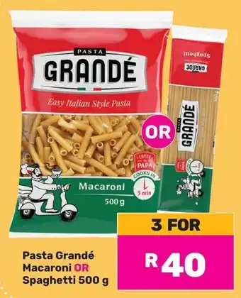 Game Pasta Grandé Macaroni OR Spaghetti offer