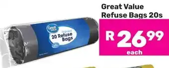 Game Great Value Refuse Bags offer