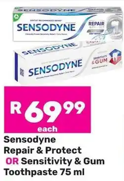 Game Sensodyne Repair & Protect OR Sensitivity & Gum Toothpaste offer
