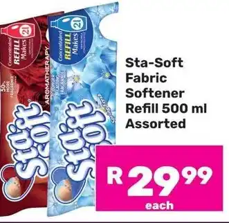 Game Sta-Soft Fabric Softener Refill Assorted offer