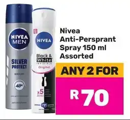 Game Nivea Anti-Persprant Spray Assorted offer