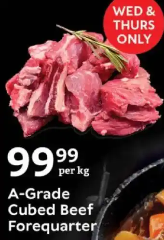 Oxford Freshmarket A-Grade Cubed Beef Forequarter offer