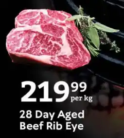 Oxford Freshmarket 28 Day Aged Beef Rib Eye offer