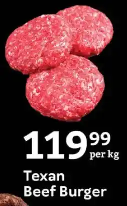Oxford Freshmarket Texan Beef Burger offer