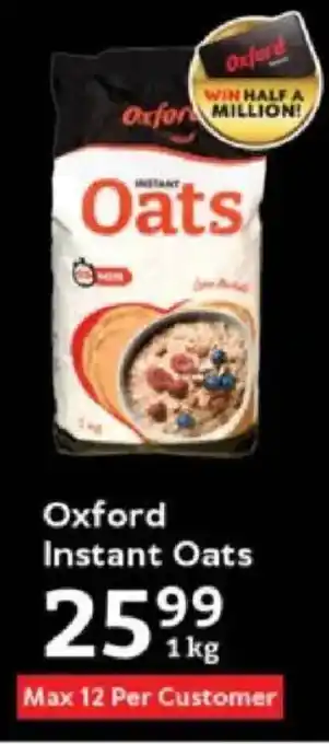 Oxford Freshmarket Oxford Instant Oats offer