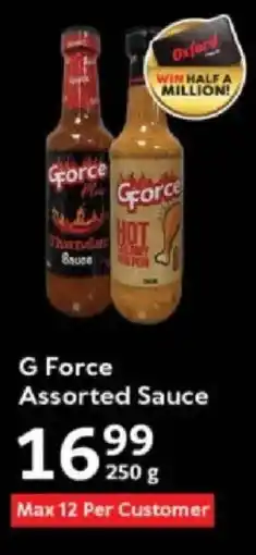 Oxford Freshmarket G Force Assorted Sauce offer