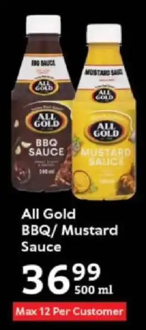 Oxford Freshmarket All Gold BBQ/ Mustard Sauce offer