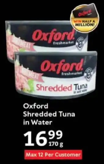 Oxford Freshmarket Oxford Shredded Tuna in Water offer