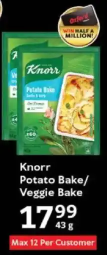 Oxford Freshmarket Knorr Potato Bake/ Veggie Bake offer