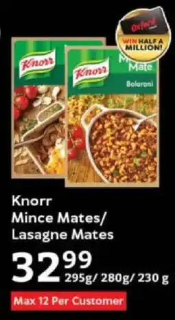 Oxford Freshmarket Knorr Mince Mates/ Lasagne Mates offer