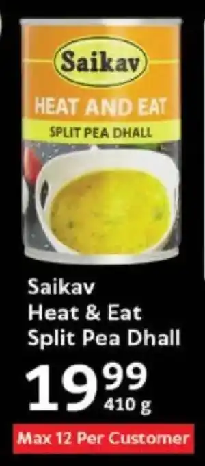Oxford Freshmarket Saikav Heat & Eat Split Pea Dhall offer