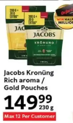 Oxford Freshmarket Jacobs Kronüng Rich aroma/ Gold Pouches offer