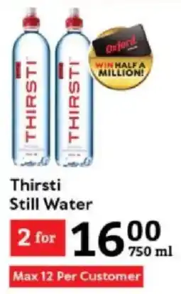 Oxford Freshmarket Thirsti Still Water offer