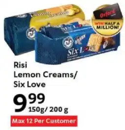 Oxford Freshmarket Risi Lemon Creams/ Six Love offer