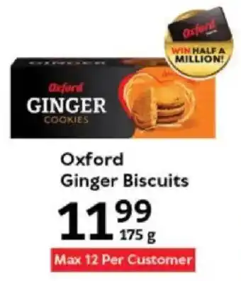 Oxford Freshmarket Oxford Ginger Biscuits offer