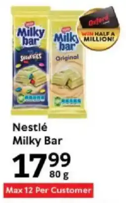 Oxford Freshmarket Nestlé Milky Bar offer