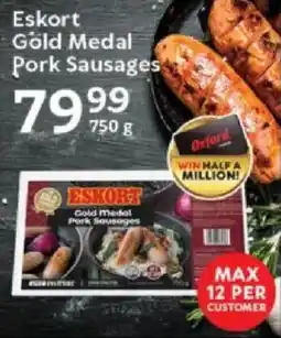 Oxford Freshmarket Eskort Gold Medal Pork Sausages offer